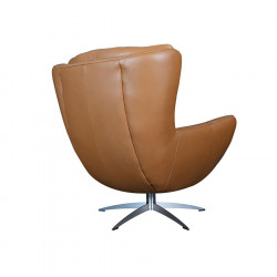 Sloane Leather Swivel Chair & Footstool